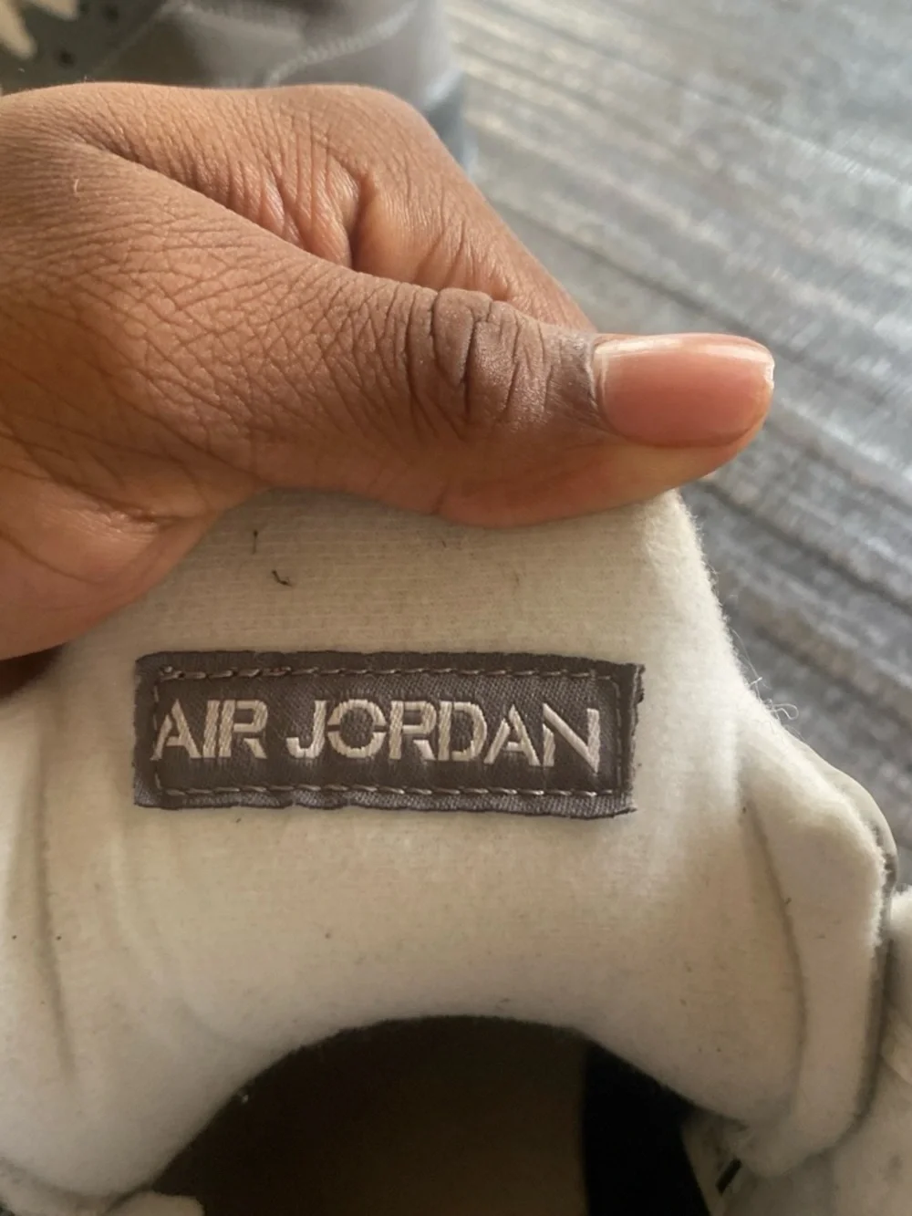 Jordan Men's Light Gray Suede High-Top Sneakers